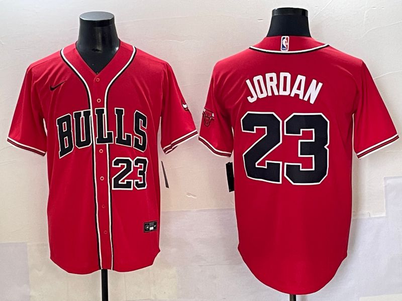 Men 2025 Chicago Bulls #23 Jordan Red Joint Name Nike NBA Jersey style 12->chicago bulls->NBA Jersey